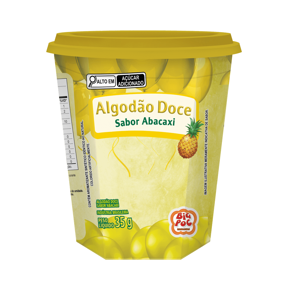 Foto embalagem Algodão doce abacaxi