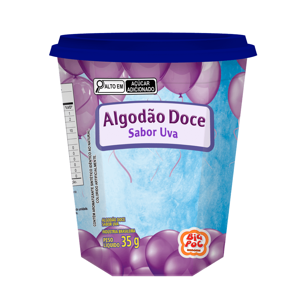 Foto embalagem Algodão doce uva